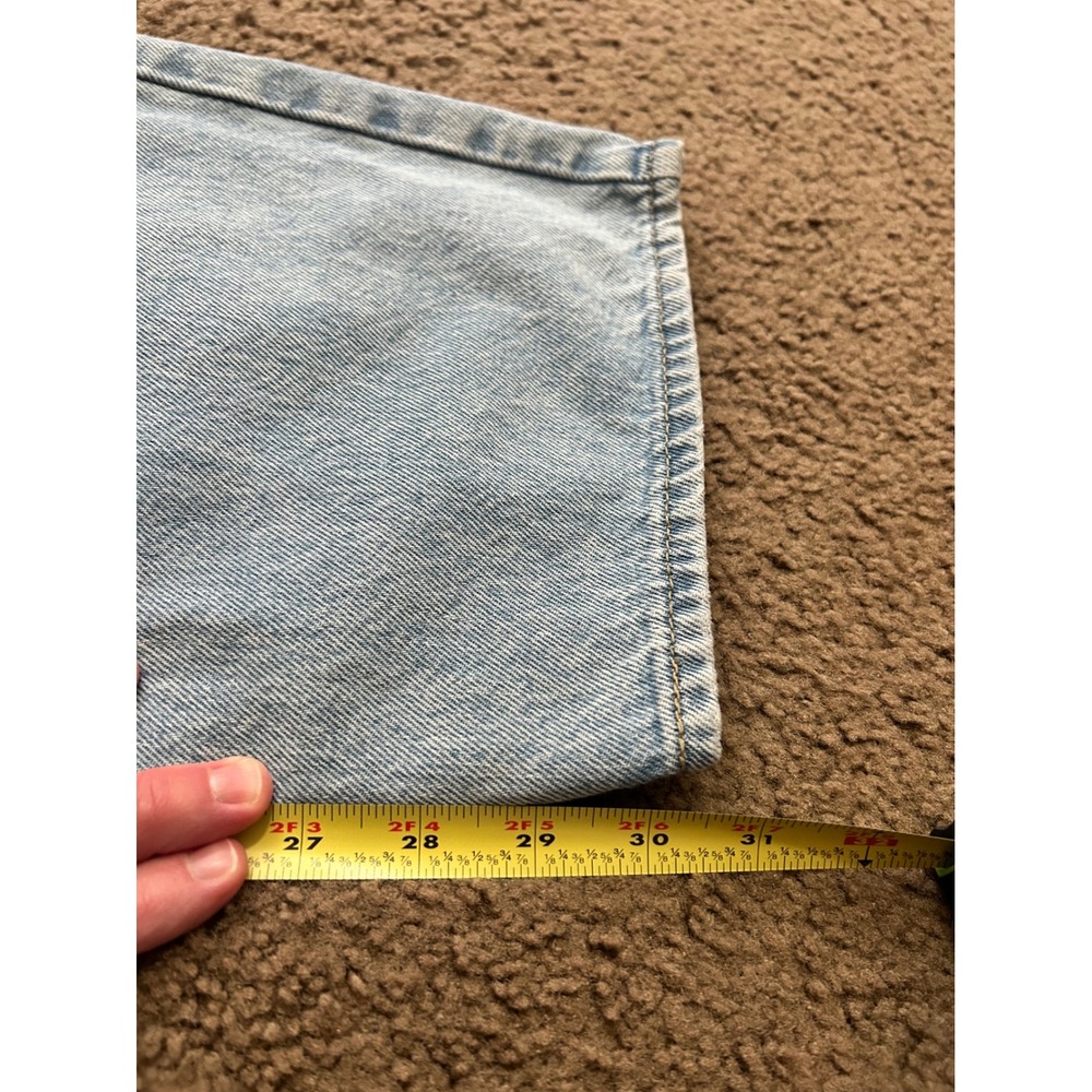 Levis 94 Baggy Jeans Womens 32 Light Wash High Rise Wide Leg Denim Blue - Picture 9 of 9